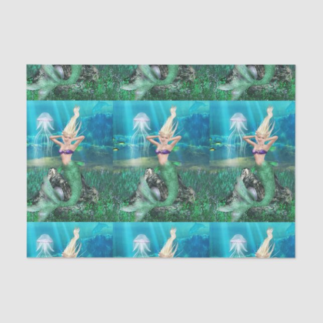 Papel De Seda Sereia mágica (Frente )