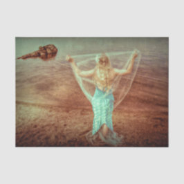 Papel De Seda Sereia Por Sea Vintage Teal Brown