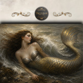 Papel De Seda Sereia Stormwave Decoupage