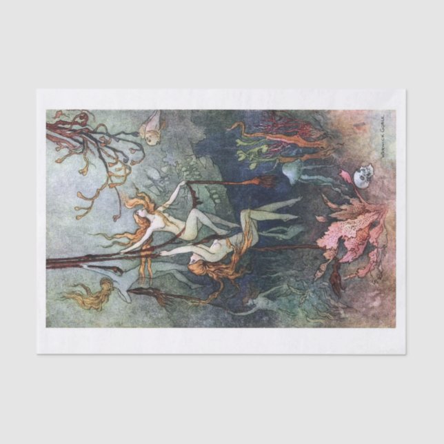 Papel De Seda Sereias (Frente )