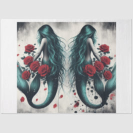 Papel De Seda Sereias duplas