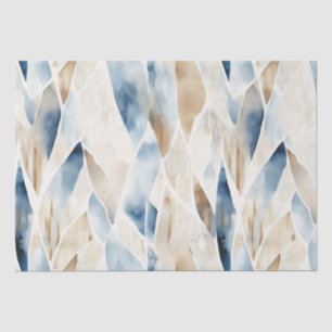 Papel De Seda Serenidade do Oceano Azul com Areia