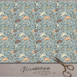 Papel De Seda Serenidade na dissociação de flor selvagem de chá 