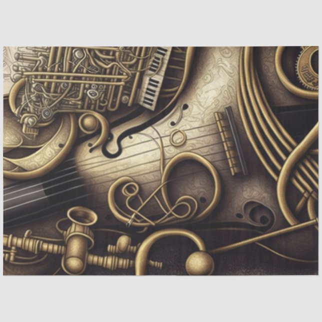 Papel De Seda Série Anatomia da Música Design 5 (Frente )