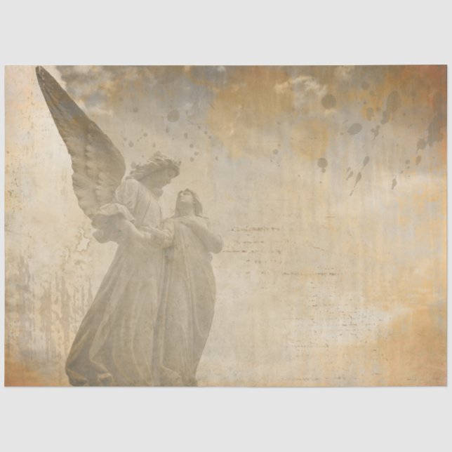 Papel De Seda Série Anjo Gótico Design 8 (Frente )