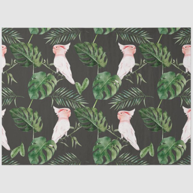 Papel De Seda Série "Aves Tropicais": Grandes Mitchell Design 6 (Frente )