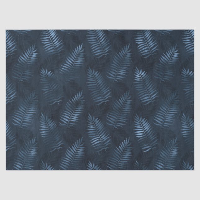 Papel De Seda Série Blue and Gold Leopard Design 12 (Frente )