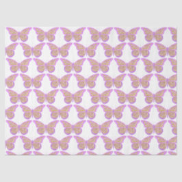 Papel De Seda Série Borboletas Glitter Design 7