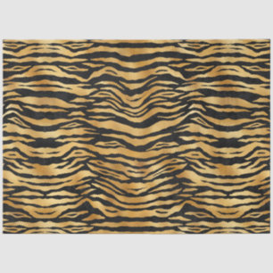 Papel De Seda Série Burgundy e Gold Tiger Design 11