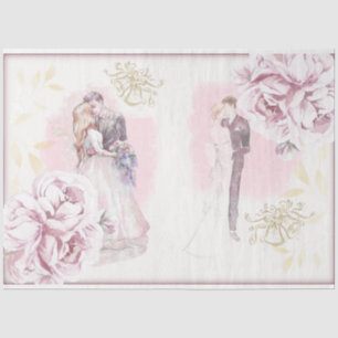 Papel De Seda Série Casamento Design 5