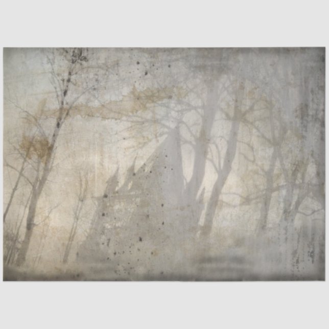 Papel De Seda Série Castelo Gótico Design 1 (Frente )