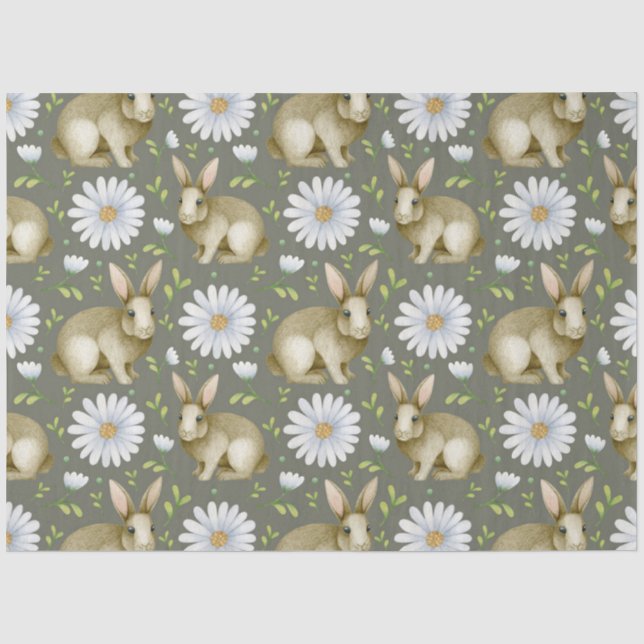 Papel De Seda Série Coelho de Páscoa Design 7 (Frente )