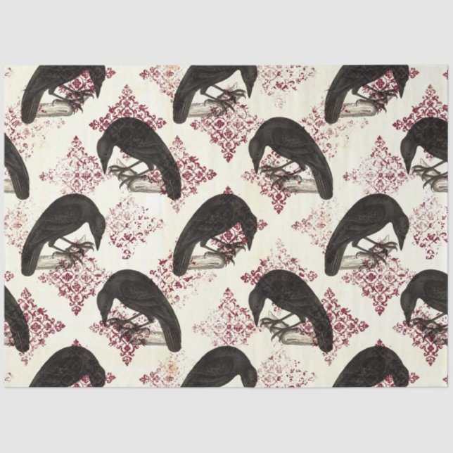 Papel De Seda Série Contagem Gótica Design 1 (Frente )