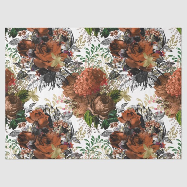 Papel De Seda Série de Abelhas da Floresta Design 34 (Frente )