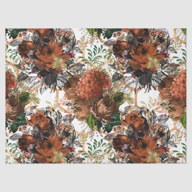 Papel De Seda Série de Abelhas da Floresta Design 47 (Frente )