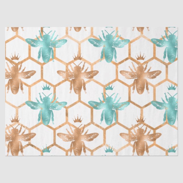 Papel De Seda Série de Abelhas da Floresta Design 48 (Frente )
