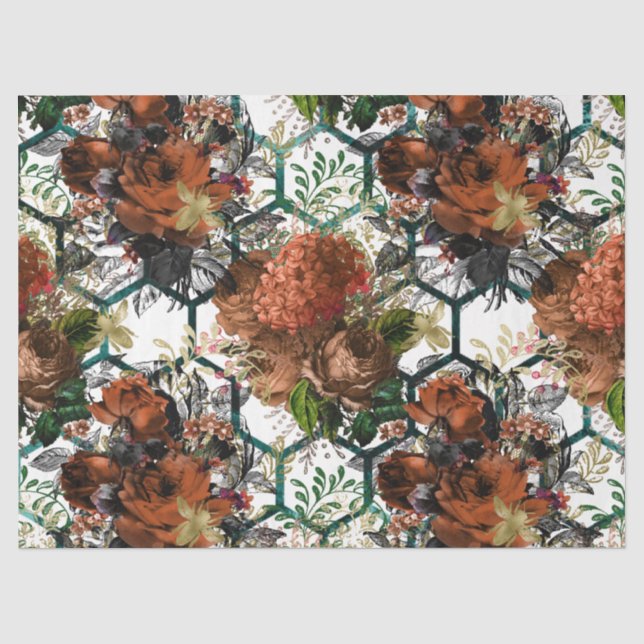 Papel De Seda Série de Abelhas da Floresta Design 61 (Frente )