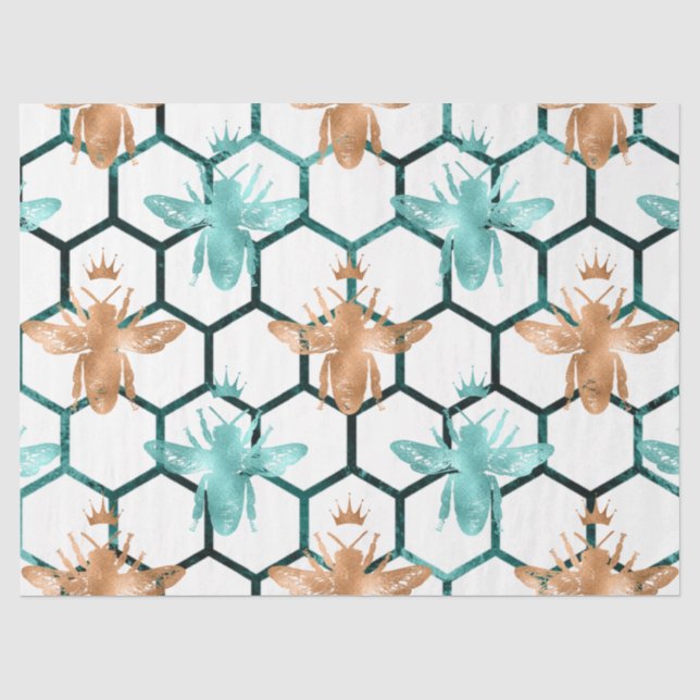 Papel De Seda Série de Abelhas da Floresta Design 63 (Frente )