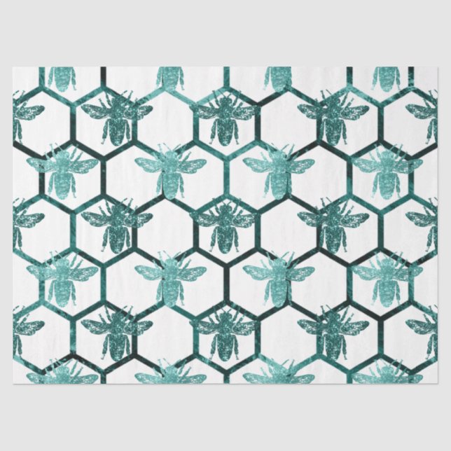 Papel De Seda Série de Abelhas da Floresta Design 65 (Frente )