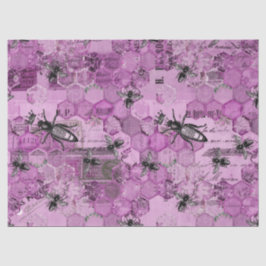 Papel De Seda Série de Abelhas Roxas Design 11