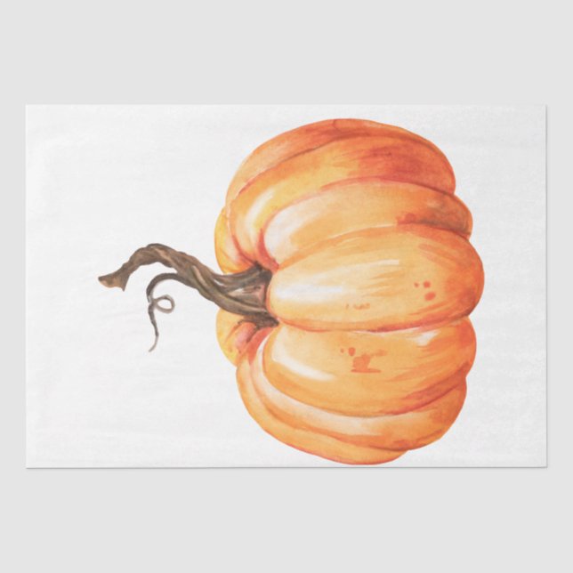 Papel De Seda Série de Abóbora de Ação de Graças Design 13 (Frente )