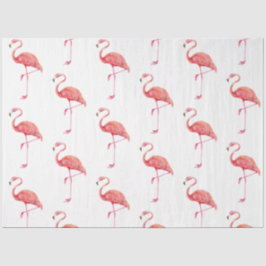 Papel De Seda Série de aves tropicais: Flamingo Design 2
