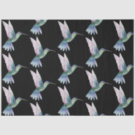 Papel De Seda Série de aves tropicais: Hummingbird Design 3