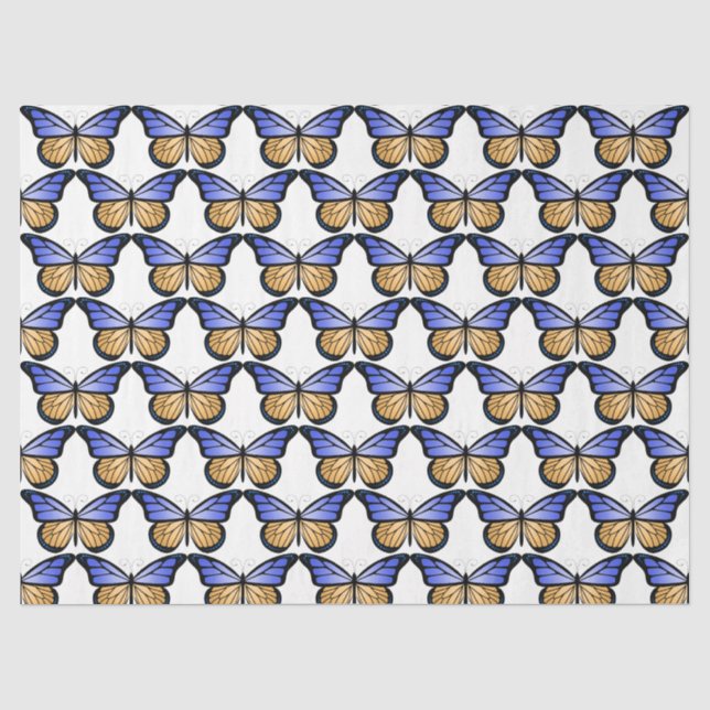 Papel De Seda Série de Borboletas Design 1 (Frente )