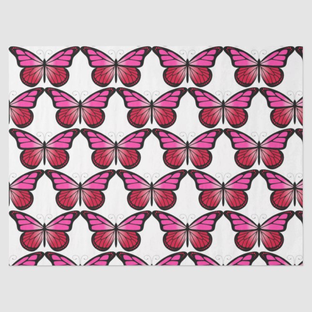 Papel De Seda Série de Borboletas Design 12 (Frente )