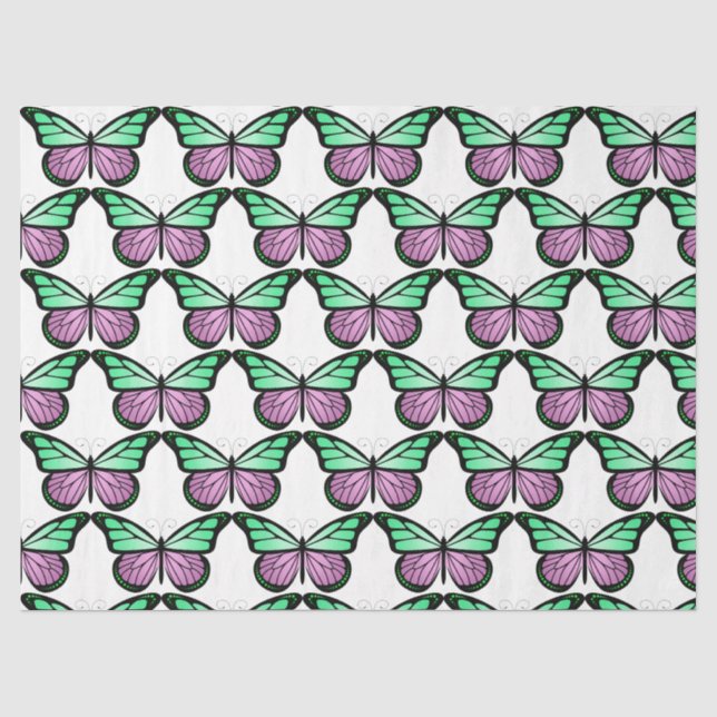 Papel De Seda Série de Borboletas Design 2 (Frente )