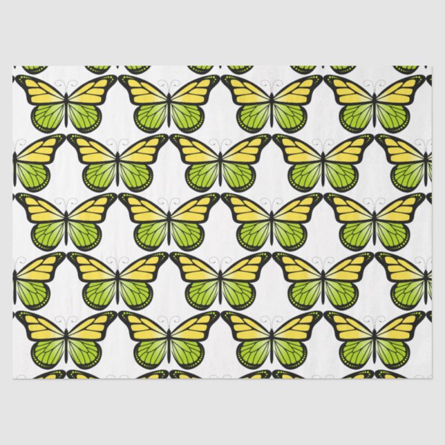 Papel De Seda Série de Borboletas Design 7 (Frente )
