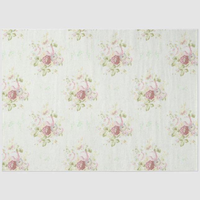 Papel De Seda Série de Colagem Shabby Chic Design 10 (Frente )