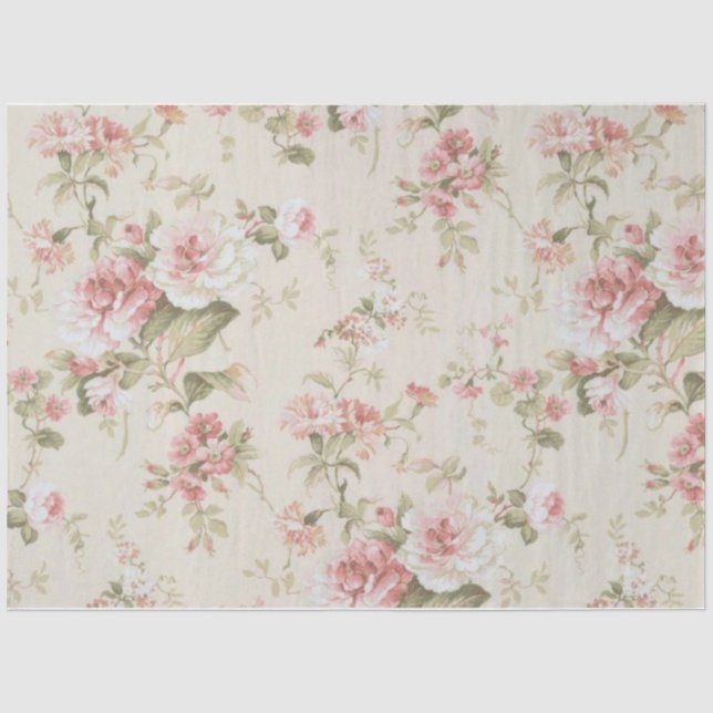 Papel De Seda Série de Colagem Shabby Chic Design 15 (Frente )