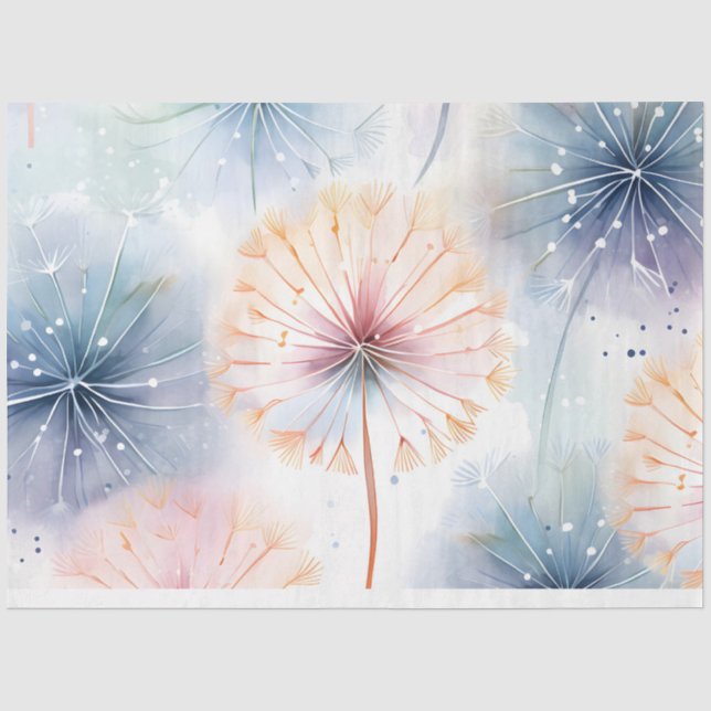 Papel De Seda Série de Dandelions Design 5 (Frente )
