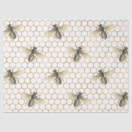 Papel De Seda Série de Design Abelha Mel 7