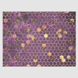 Papel De Seda Série de Design Abelha Roxa 12