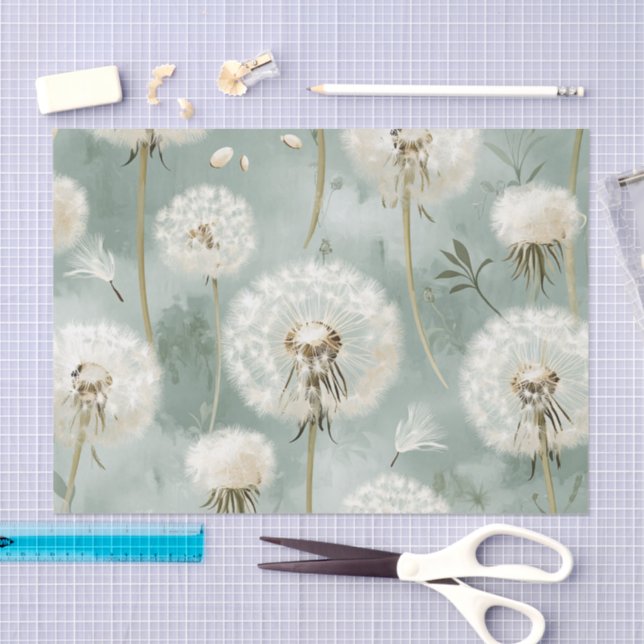 Papel De Seda Série de Design Dandelion #14 (Arte )