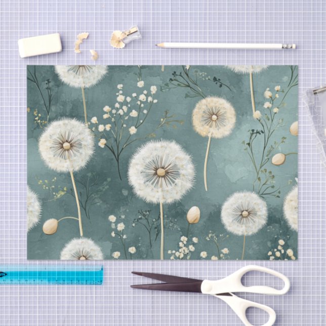 Papel De Seda Série de Design Dandelion #16 (Arte )