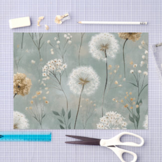 Papel De Seda Série de Design Dandelion #17
