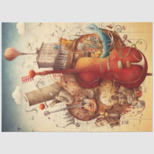 Papel De Seda Série de Design de Anatomia da Música 9