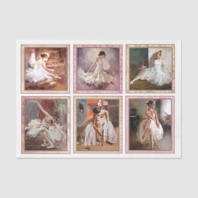 Papel De Seda Série de Design de Ballet 3 (Frente )