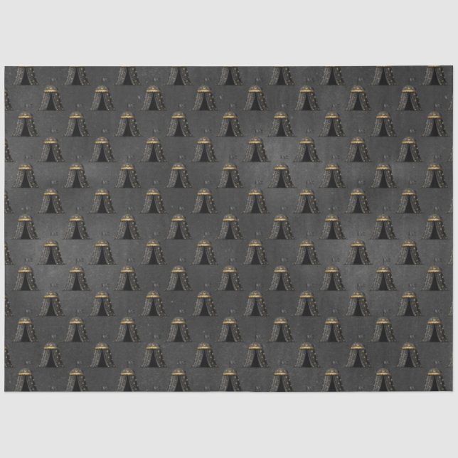 Papel De Seda Série de Design de Circo Preto e Dourado 1 (Frente )