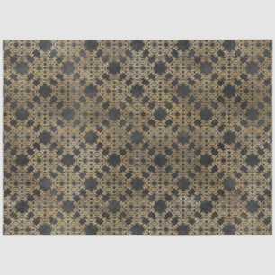 Papel De Seda Série de Design de Circo Preto e Dourado 9