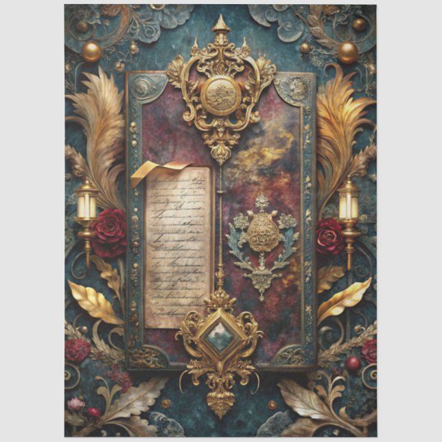 Papel De Seda Série de Design de Diário de Lixo Gótico 17 (Frente )