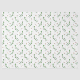 Papel De Seda Série de Design de Eucalipto em Aquarela 11