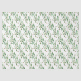 Papel De Seda Série de Design de Eucalipto em Aquarela 2