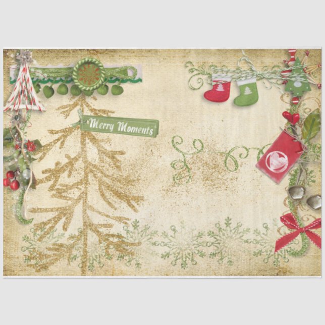 Papel De Seda Série de Design de Frutas de Natal 10 (Frente )