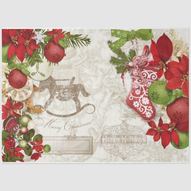 Papel De Seda Série de Design de Frutas de Natal 6 (Frente )