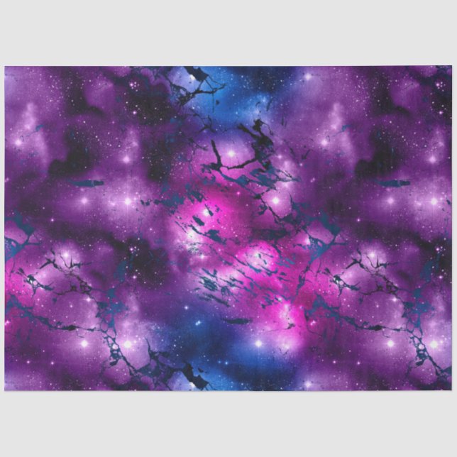 Papel De Seda Série de Design de Galáxia de Mármore 8 (Frente )