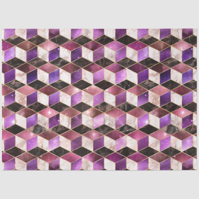 Papel De Seda Série de Design de Galáxia Isométrica 11 (Frente )